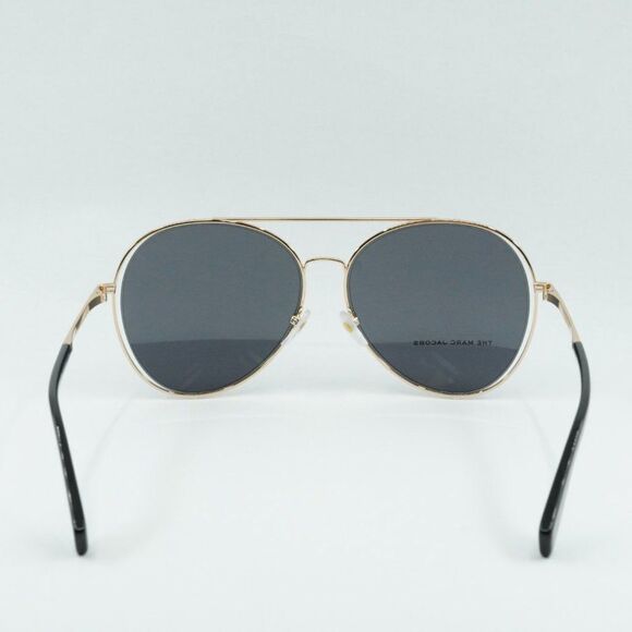 Marc Jacobs Gold Frame Sunglasses with Black Lenses